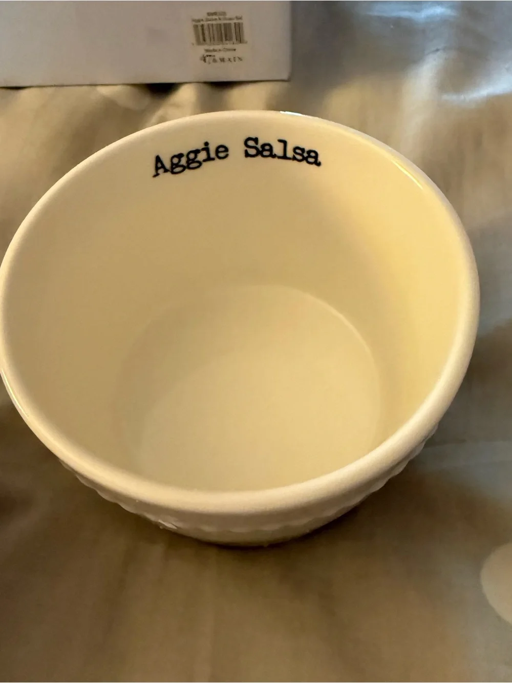 Aggie Salsa and Guac Bowl Set